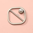 thumbnail image 2 of Clothes Corner Knotted Buckle Elegant Faux Pearl Round Love Heart T-shirt Scarf Clothing Corner Tie Clip, 2 of 8
