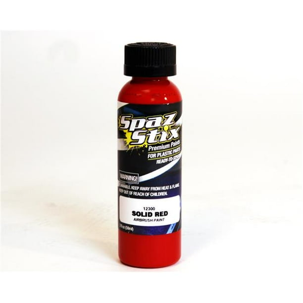Spaz Stix SZX12300 Solid Red Airbrush Paint 2 oz