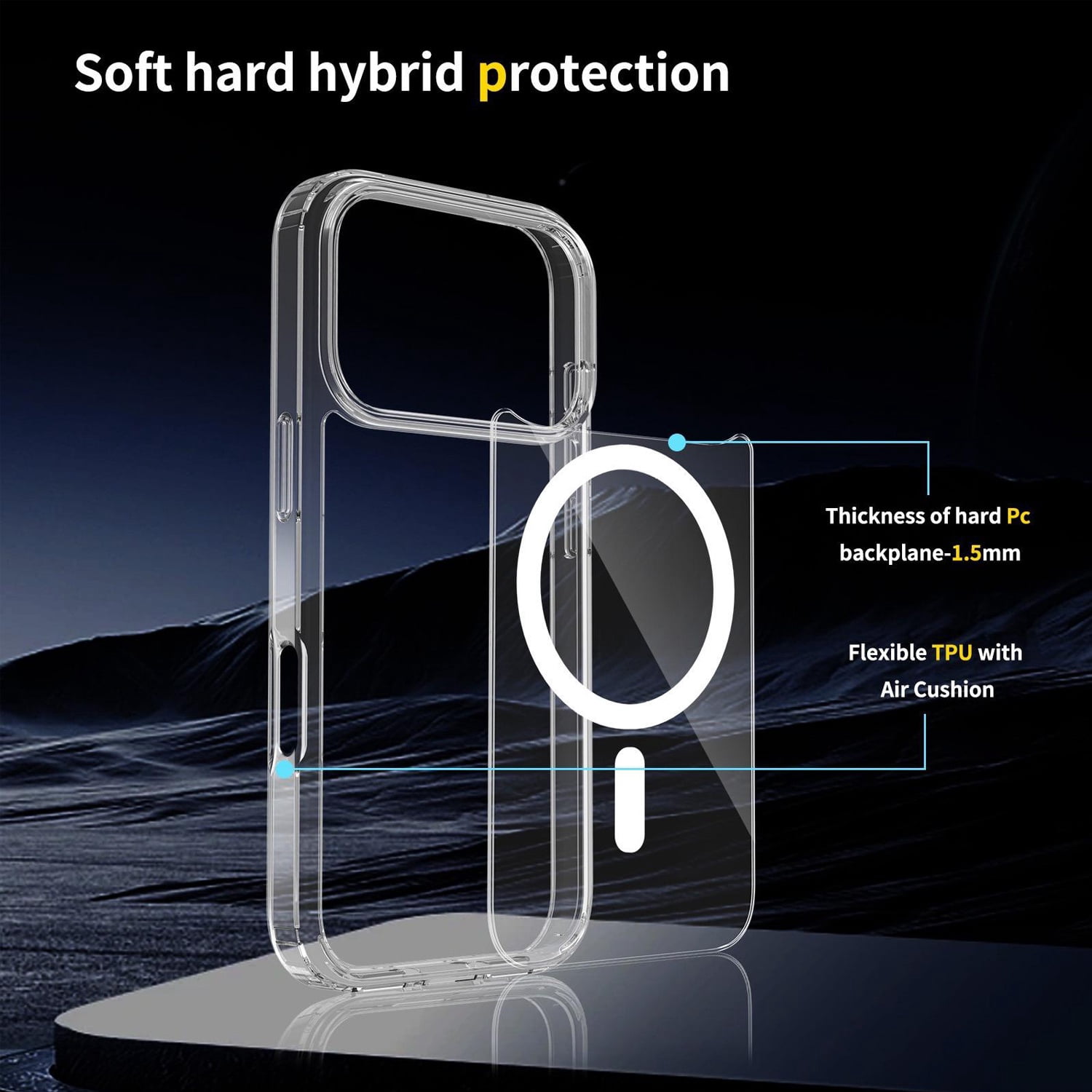 Base Clear Case with Magsafe for iPhone 17 Pro Max