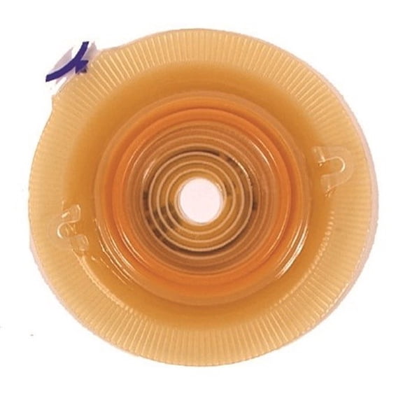 Assura Colostomy Pre-Cut Skin Barrier  Extended Wear Silicone Based Red Code Synth Resin 1 Inch Stoma, Box of 5