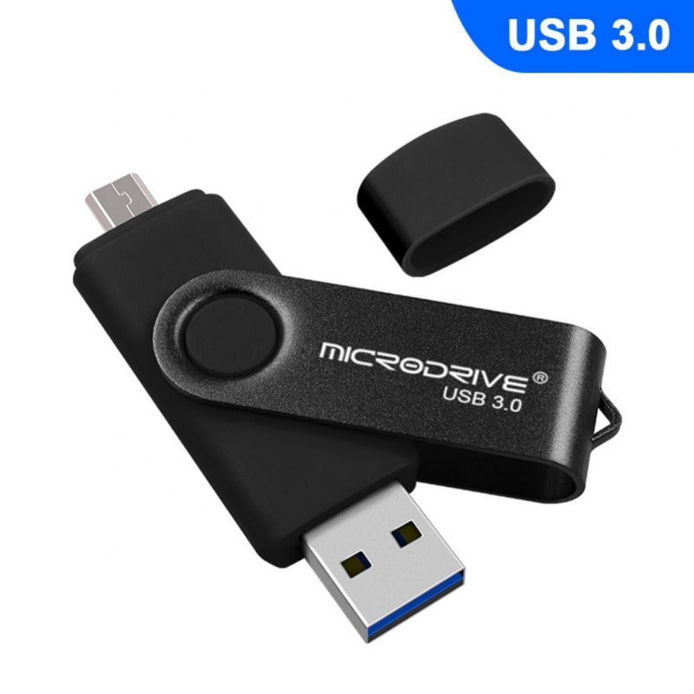 1TB Type C Flash Drive USB 3.0 Dual Drive Waterproof Memory Stick for Android Phone/PC/Galaxy/Mac 1TB, Black 2 in 1 OTG USB C 