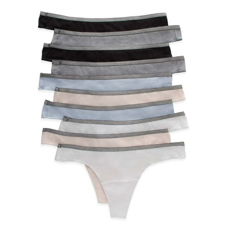 

Hanes Cool Comfort® Cotton Stretch Thong 10-Pack Assorted 8 Women s