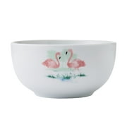 Studio Nova Flamingo Haven 12 Piece Porcelain Dinnerware Set White