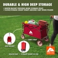thumbnail image 3 of Ozark Trail Multi-Purpose Big Bucket Cart, Red Wagon, 3 of 13
