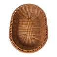 thumbnail image 2 of YFGEFTR Woven Breads Baskets, Stackable Plastic Wicker Basket, Handwoven Storage Basket for Fruit Basket Vegetables Cosmetics, 2 of 6