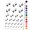 Black, variant on Chicken Footprints Tracks Water Resistant Temporary Tattoo Set Fake Body Art Collection - Red