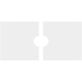 thumbnail image 4 of 14"W x 7"H x 2"ID x 4 3/4"C x 1"P Rectangle Architectural Grade PVC Contemporary Ceiling Medallion, Two Piece, 4 of 11