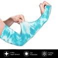 thumbnail image 3 of PAYOHTO Women Men Gardening Sleeves with Thumb Hole, Sun Protection Cooling Arm Sleeves for Farm Work Sports Teal Tie Dye Blue, 3 of 8