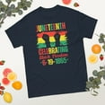thumbnail image 2 of Celebrating Juneteenth Black History Month African American Graphic classic tee (Navy, XL), 2 of 4