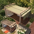 thumbnail image 2 of ColourTree 90% 6' x 20' Beige Custom Size Dog Shade Cover Canopy Shade Cloth/ Privacy Screen with Grommets for Pergola, Outdoor, Patio, Garden Fence, Apartments Railing （We Make Custom Size ), 2 of 5