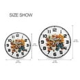thumbnail image 5 of Yayeee Wall Clock for Living Room 9.5 inch Battery Operated Round with Holder, Autumn Day Pattern, 5 of 7