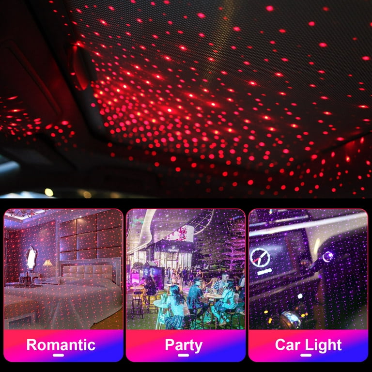 USB Car Interior Roof LED Star Light Atmosphere Starry Sky Night