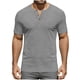 thumbnail image 1 of Usted Es Más Que una Prueba de Puntuación Estilo de Camisa Casual de Color Sólido Botón de Manga Corta Cuello Redondo Blusa, Hombre Casual de Manga Corta Botón Abajo Camisas Suéter, 1 of 6