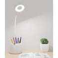 thumbnail image 1 of Apuakthei Lámpara de escritorio para niños, lámpara de mesa regulable de 20 LED con 3 niveles de brillo, lámpara de cama y lámpara de lectura con luz de color RGB 256, lámpara de escritorio con, 1 of 6