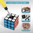 thumbnail image 1 of Cubo de Rubik Cubo de juguete educativo Cubo de Rubik de tres órdenes Negro 6 piezas, 1 of 2