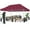 Burgundy, variant on Eurmax USA 10'x20' Ez Pop Up Canopy Tent with Heavy Duty Roller Bag,Bonus 6 Sand Weights Bags (White)