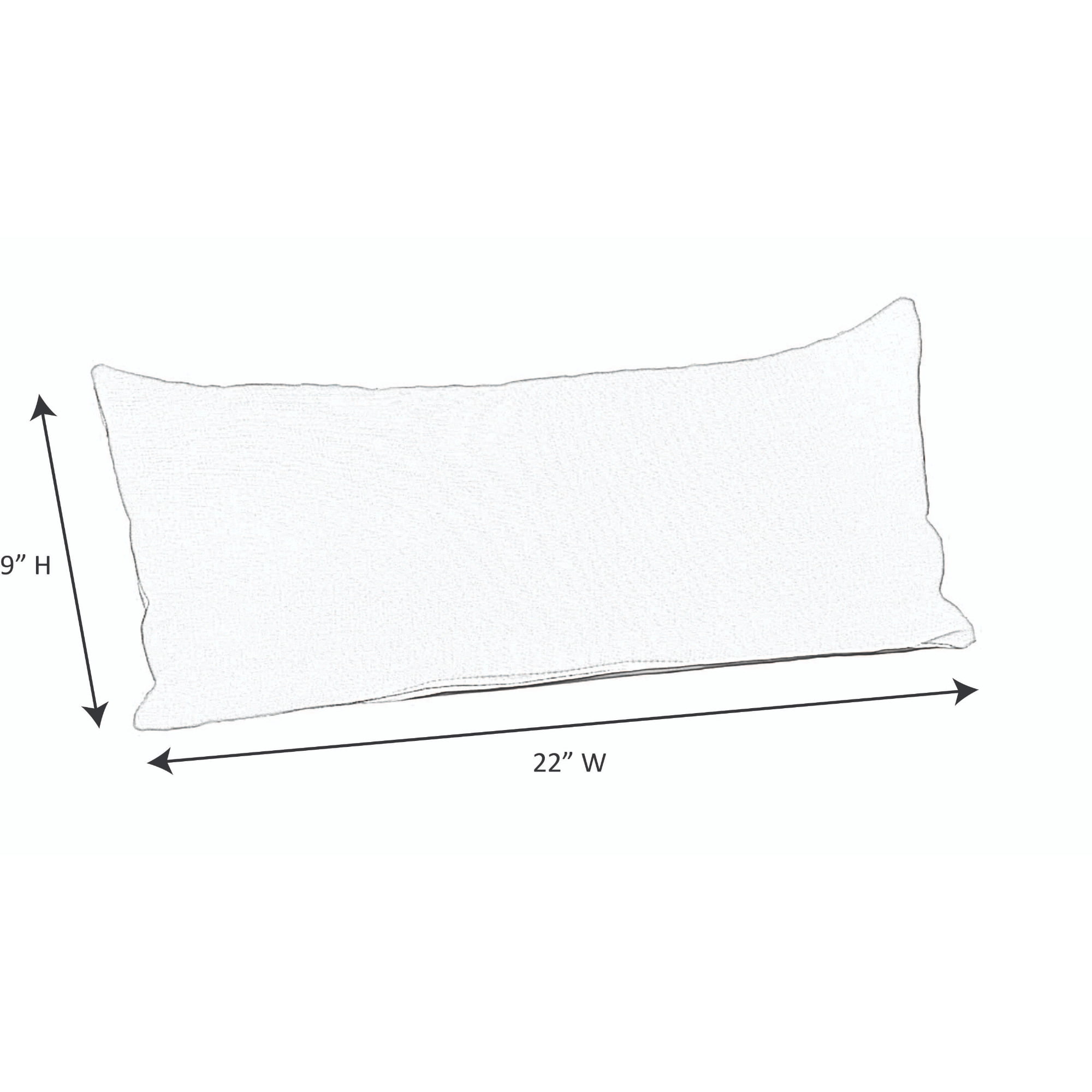 Casual Cushion Outdoor Lumbar Pillow, Striped Sunbrella Fade-Resistant for Patio Furniture & Porch Swings, 22"W x 9"L, 6" thick, Reversible, Carousel Confetti