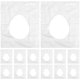 thumbnail image 1 of 50 cojines desechables para asiento de inodoro, funda sencilla para inodoro, para viajes de negocios en casa (blanco), 1 of 6