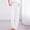12# White, variant on Womens Cotton Linen Pants Lightweight Drawstring Elastic Waist Pant Casual Wide Leg Lounge Trousers with Pockets Pink S