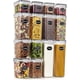thumbnail image 1 of 14 Piece Airtight Plastic Food Storage for Containers Pantry Organization and Storage, 1 of 5
