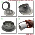 thumbnail image 2 of Ceiling Extract Valve 200mm - 4 inch White Coated Metal Vent, 2 of 4
