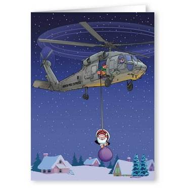 Blackhawk Delivery - Holiday Christmas Cards - 18 Cards and 19 Envelopes