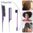 thumbnail image 6 of 3pcs Double Sided Hair Comb Hair Brush AccessoriesStyling Partition Comb for Salon Home Use, 6 of 8