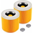 thumbnail image 1 of 2-pack patronfilter för Kärcher WD3 Premium, WD2, WD3, WD3P, MV2, MV3 - WD3 filter - ersättningsfilter för Kärcher dammsugare 6.414-552.0/6 Hggb, 1 of 5