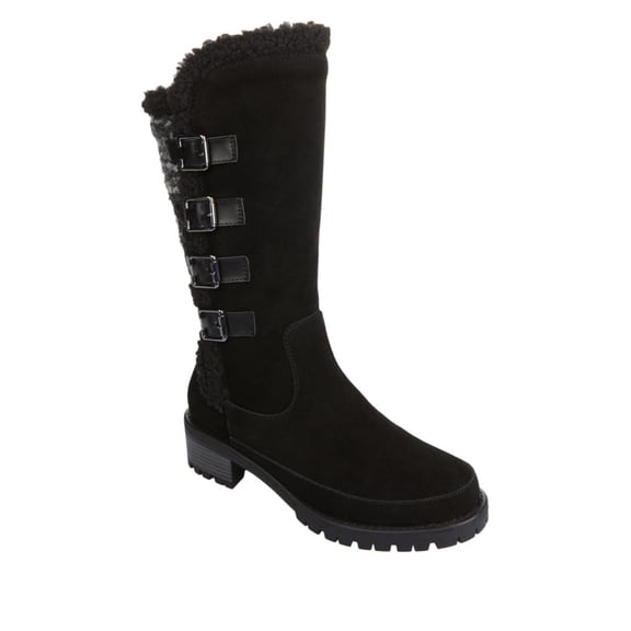 Sporto Kara Waterproof Suede Tall Boot with Sweater Detail