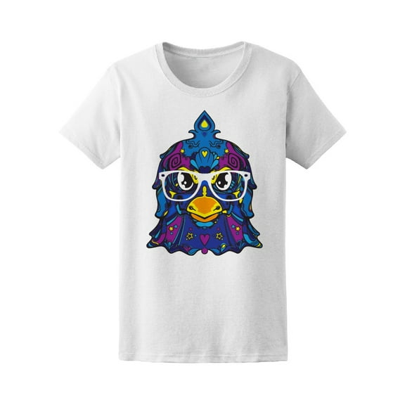 Tattoed Bird Hipster Tee Women's -Image by Shutterstock