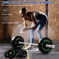 thumbnail image 5 of BalanceFrom Olympic Bumper Plate Weight Plate with Steel Hub, Black, 160 lbs Set, 5 of 9