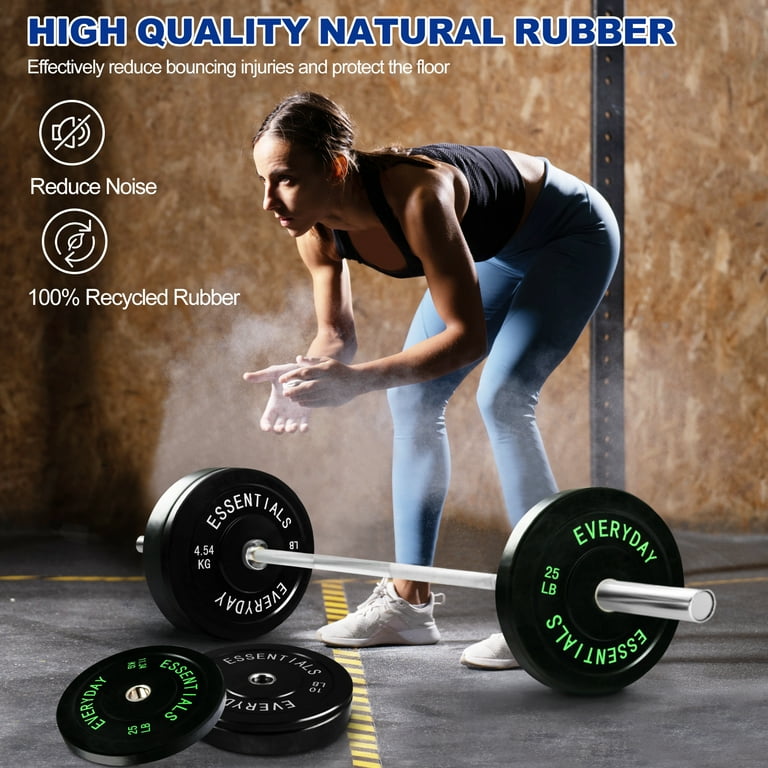 BalanceFrom Gym Rubber Lifting Olympic Bumper Weight Plate with