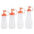 thumbnail image 4 of WHAMVOX 3Pcs Salad Dressing Squeeze Bottle Cylindrical Plastic for Home Use, 4 of 8