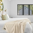 thumbnail image 3 of American Soft Linen Fleece Blanket Twin Size 60x80 - Cozy, Durable & Lightweight for Bed, Couch, and All-Season Comfort, Taupe, 3 of 8