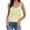 Yellow, variant on Fshinging 2026 Summer Fashion Tank Top for Women Pleated Spaghetti Strap Camisole Sleeveless Floral Print Holiday Cami Undershirts Black L