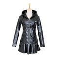 thumbnail image 4 of Disfraz de Cosplay de Tokyo Ghoul Touka Kirishima, vestido negro, uniforme de lucha, máscara, peluca, conjunto completo, traje de fiesta de Halloween para niñas, 4 of 5
