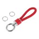 thumbnail image 1 of Llavero de Coche Único Bargains Llavero Universal con Anillo para Llaves de Fob de Cuero Sintético Aleación de Zinc Tono Plateado Rojo 1 Pcs, 1 of 6