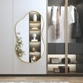 thumbnail image 6 of FRMALL 24"x36" Irregular Wall Mirror Gold Mirror Cloud Shaped, 6 of 10