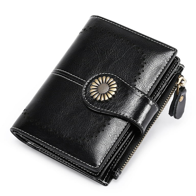  SENDEFN Small Womens Wallet Leather Bifold Card Holder