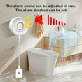 thumbnail image 4 of WiFi Water Leak Detectors for Home with Tuya APP Push and 100dB Sound Alarm, Suit for Warehouse, Basement, Kitchen, Laundry Room, Compatible with Alexa&Google Assistant (Support WiFi 2.4G), 4 of 8