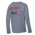 thumbnail image 3 of Men's ComfortWash  Gray Georgia Bulldogs Vault Football Long Sleeve T-Shirt, 3 of 3