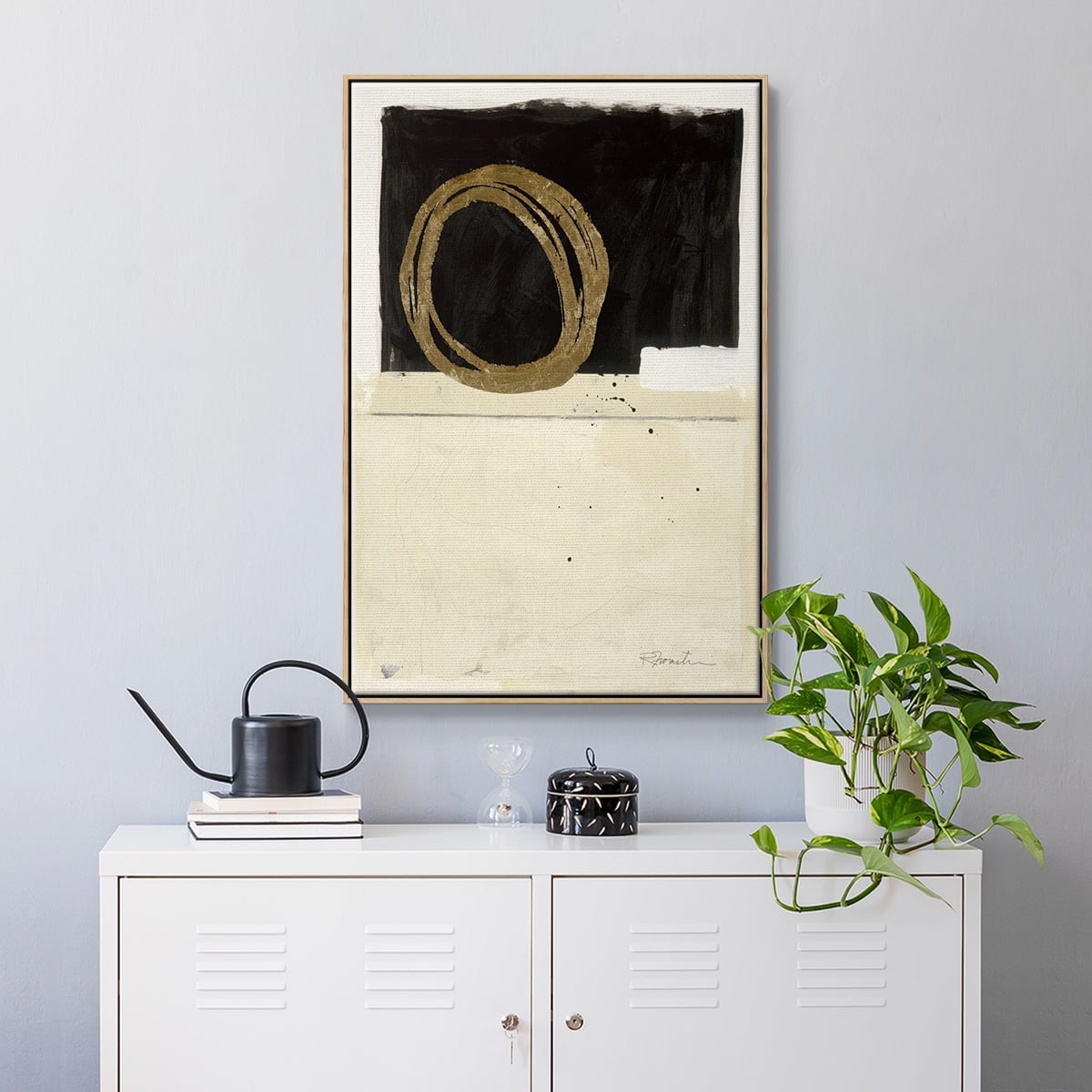 Standing Strong III Framed Premium Gallery Wrapped Canvas - Ready to Hang - 27 x 41 - Natural Wood Floating Frame