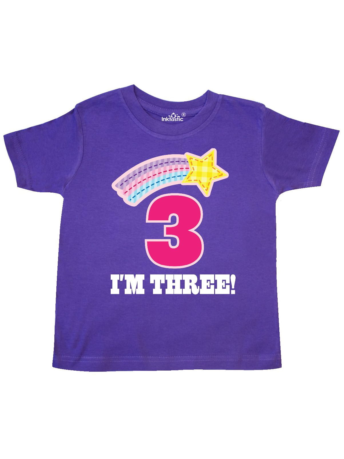 inktastic 3rd Birthday Rainbow Number 3 Toddler T-Shirt