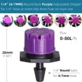 thumbnail image 1 of 12 Colors of Adjustable 8-Holes Drippers Garden Irrigation Spinkler Nozzle Balcony Greenhouse Watering Emitters Automatic Tool400 PCS He Qiyong unisex, 1 of 2