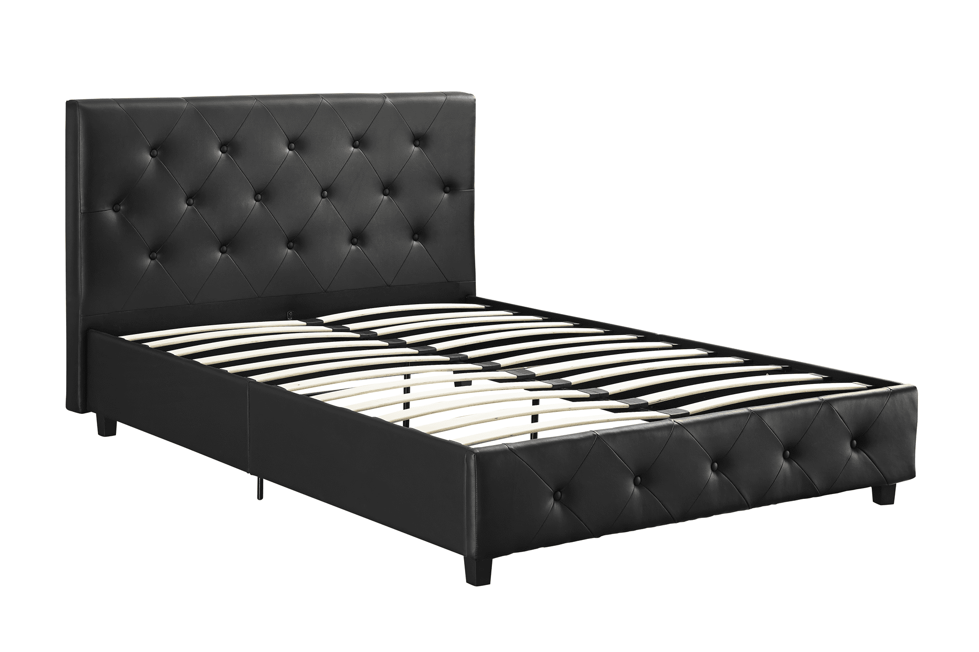 DHP Dakota Upholstered Faux Leather Platform Bed, Full ...