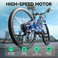 thumbnail image 3 of Electric Bike for Adults, Peak 750W Motor Electric Bicycle, 26" Tire E-Mountain Bike, 7.8Ah Battery UL2849, App Control, 3 of 14
