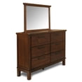 thumbnail image 6 of New Classic Cagney 4-Piece Wood Cal King Bedroom Set with Chest in Chestnut, 6 of 17