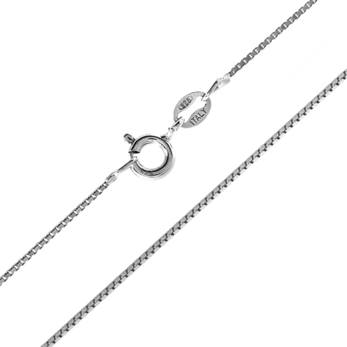 925 Sterling Silver Rhodium-plated Box Chain Necklace in Silver Choice of Lengths 16 20 22 24 30 18 and Variety of mm Options 925 Sterling Silver Rhodium-plated Box Chain Necklace in Silver Choice of Lengths 16 20 22 24 30 18 and Variety of mm Options