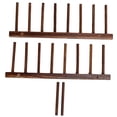 thumbnail image 4 of 8 Columns Foldable Drying Rack, Foldable Drying Rack Wooden Dish Plate Bowl Cup Pot  For Cutting Boards Replacement For Drying Rack, 4 of 8