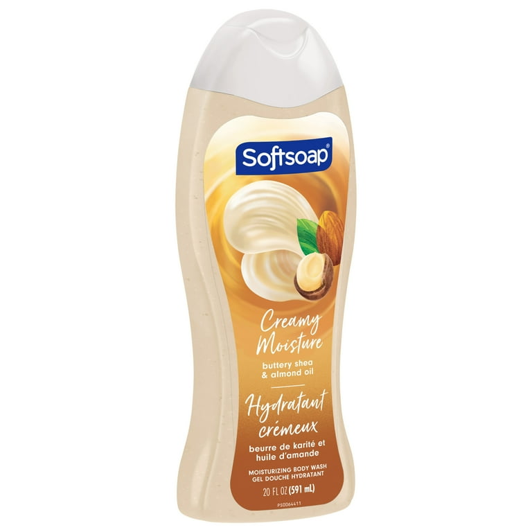 Softsoap Moisturizing Body Wash All Skin Types Shea and Almond Oil 20 fl oz Bottle Walmart